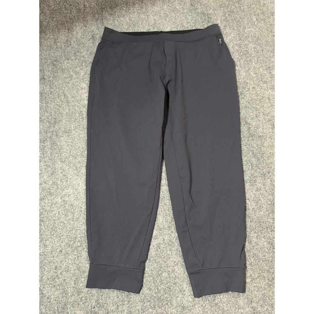 Public Rec Jogger Pants Mens 38x28 Blue Knit Elastic Waist Zip Pocket Athletic